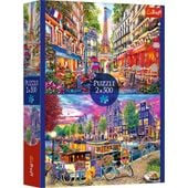 puzzle 2x500 europejskie stolice 37496
