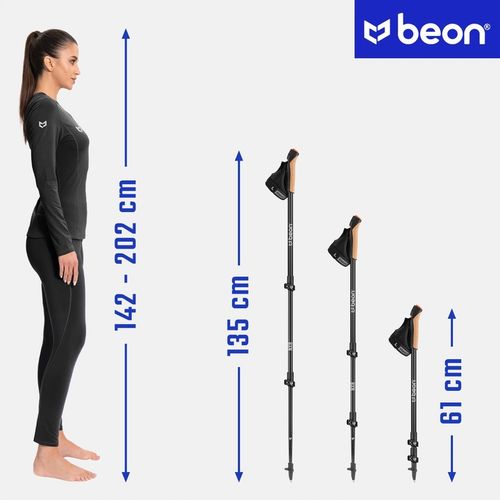 KIJE NORDIC WALKING KIJKI SKŁADANE DO CHODZENIA KARBONOWE WŁÓKNO WĘGLOWE na Arena.pl