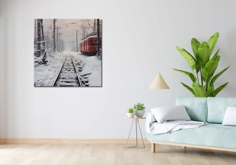 Obraz 90x90cm Podróż po Torach zdjęcie 2