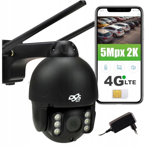 ZEWNĘTRZNA KAMERA NA KARTĘ SIM GSM LTE OBROTOWA 5MPX DUALNE DOŚWIETLENIE na Arena.pl