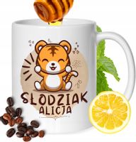 Kubek Dla Alicji Koleżanki Przyjaciółki Prezent Z Nadrukiem Biały 330Ml