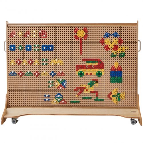 MASTERKIDZ Zestaw Geometrycznych Kształtów Klocków do Paneli Ściennych STEM 260 el. na Arena.pl