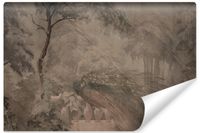 Fototapeta Do Salonu PAW Ptak Styl Retro Abstrakcja Natura 90cm x 60cm