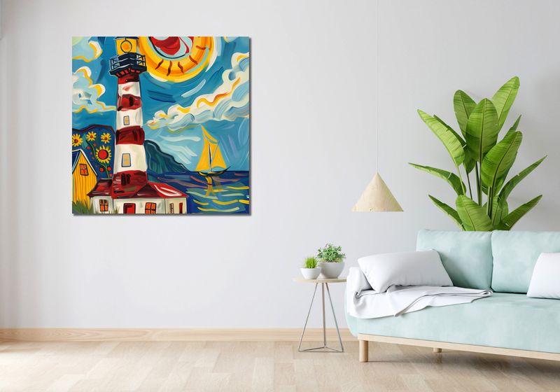 Obraz 100x100cm Żywa Przystań zdjęcie 2