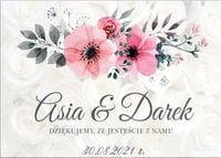 TABLICE powitalna na ślub rustykalna wesele 70x50 imiona data