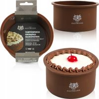 TORTOWNICA OKRĄGŁA SILIKONOWA 10CM FORMA DO PIECZENIA DO CIASTA I TORTÓW