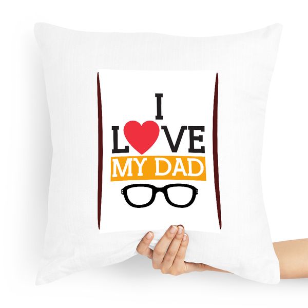 Poduszka Prezent Dla Taty Ojca I Love My Dad Z Nadrukiem Ze Zdjęciem zdjęcie 1