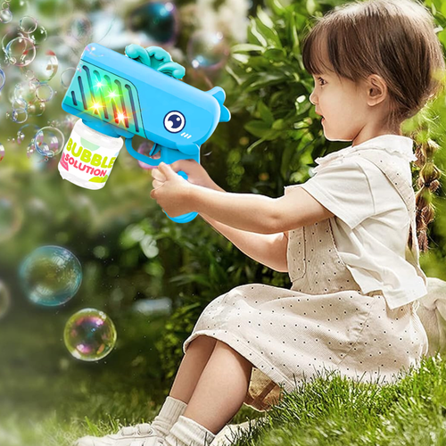 pistolet na bańki mydlane aparat do tworzenia baniek mydlanych + płyn na Arena.pl