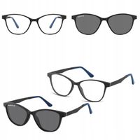 2w1 Okulary Korekcyjne Zerówki z NAKŁADKĄ PRZECIWSŁONECZNĄ z Polaryzacją