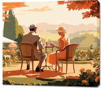 Obraz 100x90cm Retro Randka