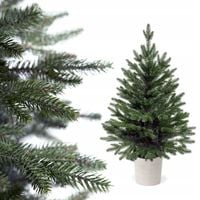 CHOINKA SZTUCZNA ŚWIERK CIEMNY PE W DONICZCE 100 cm JAK ŻYWA