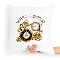 Poduszka Dla Zegarmistrza Najlepszy Zegarmistrz Z Nadrukiem Ze Zdjęciem