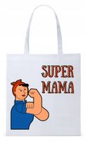 Dla Mamy Mamusi Prezent Torba Eco Biała Shopper Z Nadrukiem Ze Zdjęciem