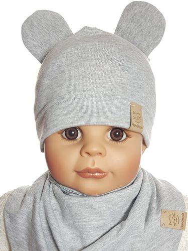 KOMPLET CHŁOPIECY CZAPKA MIKI + CHUSTKA CZAPECZKA CHUSTECZKA 3-12 MC 4WZORY na Arena.pl