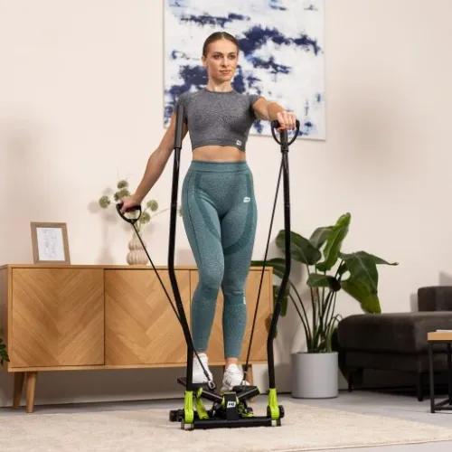 Stepper treningowy skrętny z ramionami nordic walking z linkami i regulacją na Arena.pl