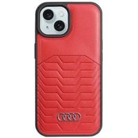 Etui Audi do iPhone 15, iPhone 14, iPhone 13, Czerwony, MagSafe