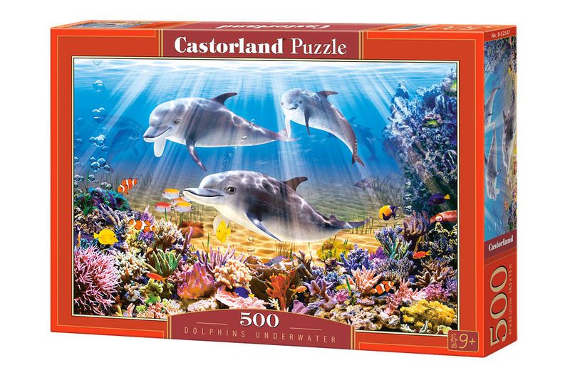 Puzzle 500 el. Dolphins Underwater zdjęcie 1