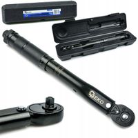 GEKO KLUCZ DYNAMOMETRYCZNY 1/4" 5-25NM BLACK HD 270mm WALIZKA G10067