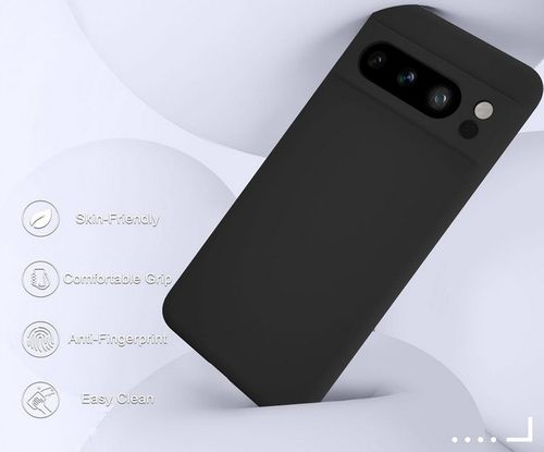 Etui case plecki silikonowe mat do Google Pixel 8 Pro + 2 szkła czarne na Arena.pl