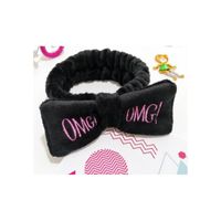 Opaska Kosmetyczna Uszka Ozdobna Czarna O229Wz2