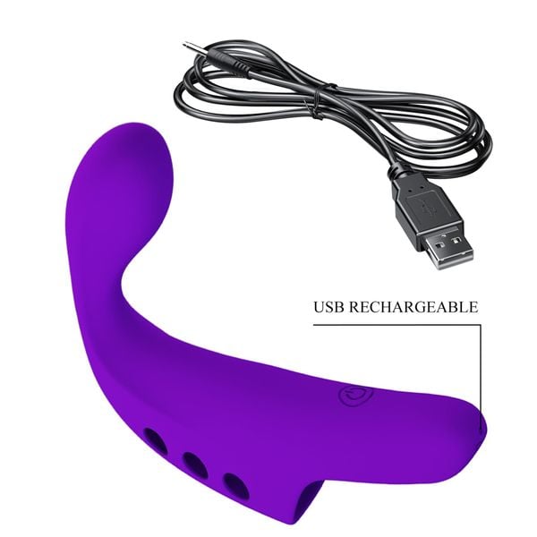 Pretty Love - Fingering Vibrator Gorgon Purple,  10 Vibration Functions zdjęcie 10