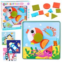 DLA DZIECI GEOMETRYCZNA  UKŁADANKA PUZZLE