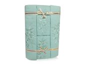 Pościel haftowana z prześcieradłem 160x200 zielona