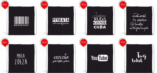 Workoplecak worek TWÓJ napis kolory HIT!!! gadżet na Arena.pl