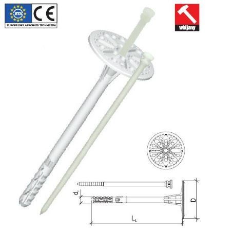 kołek do izolacji trzpień z tworzywa 10*180mm - 2 sto - li 10*180 na Arena.pl