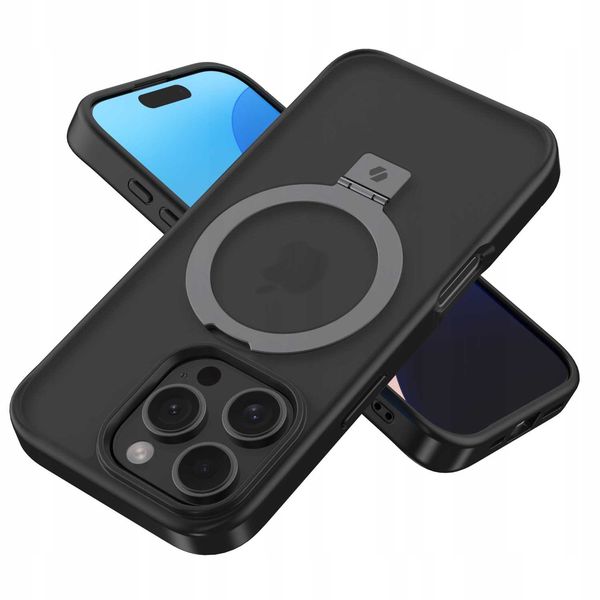Spacecase Ring Pro Mag Iphone 16 Pro Black zdjęcie 2