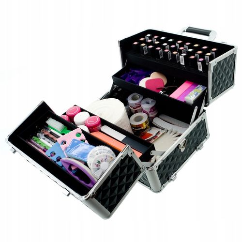 KUFEREK KOSMETYCZNY XL 3D DUŻY NA LAMPĘ LAKIERY na Arena.pl