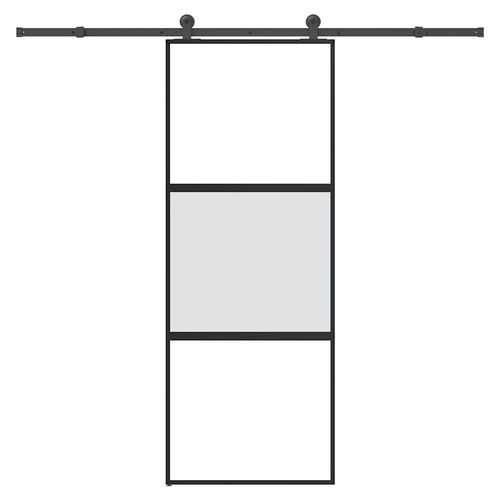 Drzwi przesuwne z zestawem okuć Szkło hartowane i aluminium na Arena.pl