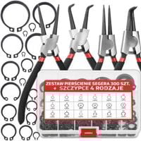 ZESTAW 4x SZCZYPCE DO PIERŚCIENI SEGERA PIERŚCIENI OSADCZYCH + 300 szt.