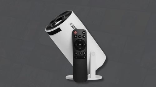 Projektor LED OWLOO biały Android 12 Przenośny Obrotowy 4K Smart TV Głośnik na Arena.pl