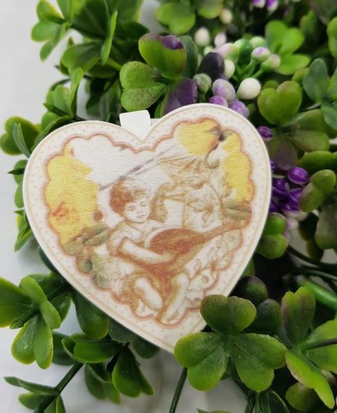 KLAMERKA KLAMERKI 6SZT SERCE ANIOŁEK ŚWIĘTA zdjęcie 2