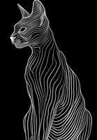 Plakat 68x98cm Minimalny Kontur