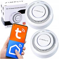 CZUJNIK DYMU DETEKTOR OGNIA WIFI ALARM BEZPRZEWODOWY CZUJKA TUYA SIMPLIT
