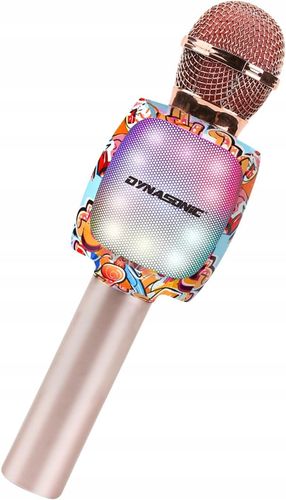 DYNASONIC Mikrofon Karaoke Bluetooth Dla Dzieci Bezprzewodowy Z LED na Arena.pl