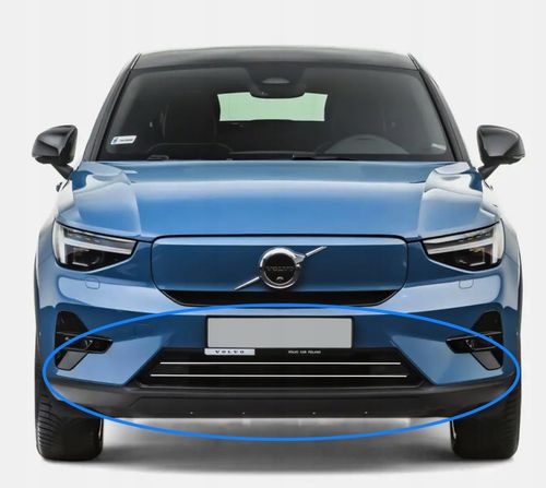 VOLVO C40 - Listwy CHROM GRILL na atrapę zderzak Chromowane Nakładki na Arena.pl