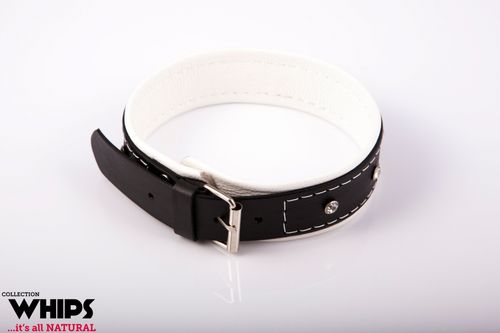 wiązania   obroża damska 4 cm, biała na Arena.pl