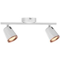 Regulowana LAMPA sufitowa SOLANGE 5046 Rabalux metalowa OPRAWA plafon LED 12W 3000K reflektorki tuby białe złote