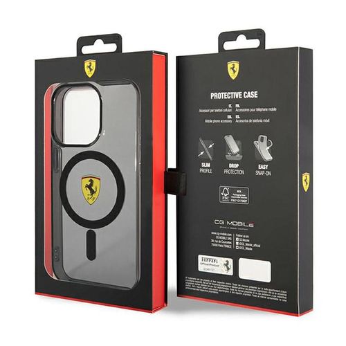 Ferrari Translucent MagSafe - Etui iPhone 14 Pro (Czarny) na Arena.pl