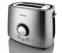 Toster Gorenje T1000E Moc 1000W Liczba przegódek 2 Materiał obudowy metal