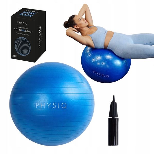 PIŁKA GIMNASTYCZNA DO SIEDZENIA ĆWICZEŃ FITNESS REHABILITACYJNA 65cm zdjęcie 1