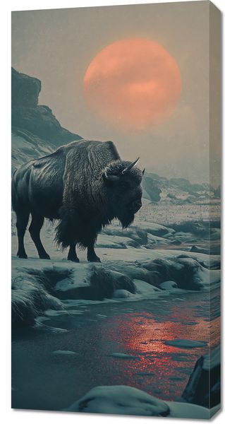 Obraz 50x100cm Żubrowy Monolit zdjęcie 1