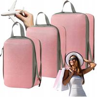 Organizer Kompresyjny  Zestaw 3 Szt     Różowy