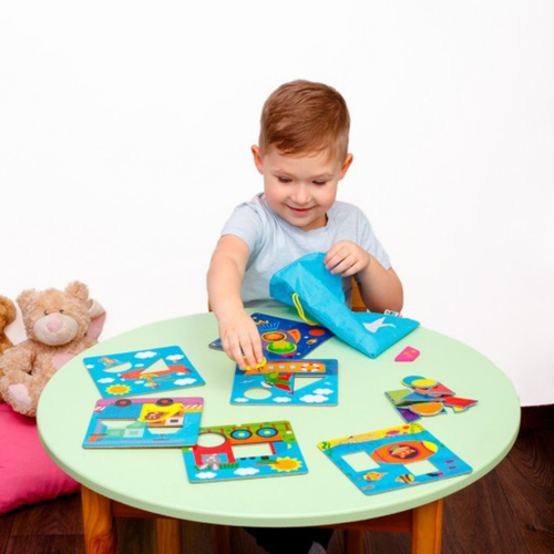 GRA EDUKACYJNA SORTOWANIE POJAZDY TRANSPORT DREWNIANE ELEMENTY ROTER KAFER na Arena.pl