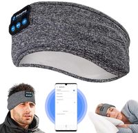 OPASKA SPORTOWA OCZY DO SPANIA BIEGANIA GŁOŚNIK BLUETOOTH BT SZARA
