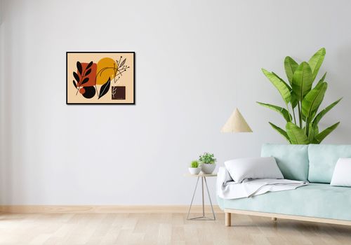 Plakat 65x50cm Ciepłe Kontury na Arena.pl