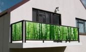 Siatka Na Balkon z Motywem Kwiatowym Osłona balkonowa Na Wymiar
